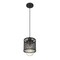Z-Lite Kipton 1 Light Mini Pendant, Matte Black & Clear 3037MP-MB - alternate 2